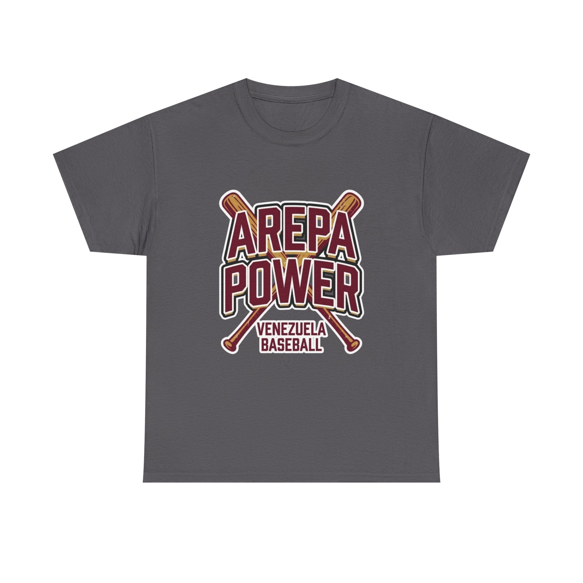 Arepa Power Baseball Tee — Venezuela Baseball Fan Shirt