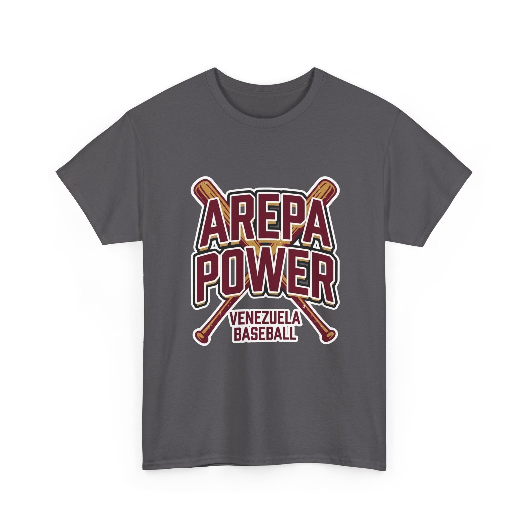 Arepa Power Baseball Tee — Venezuela Baseball Fan Shirt