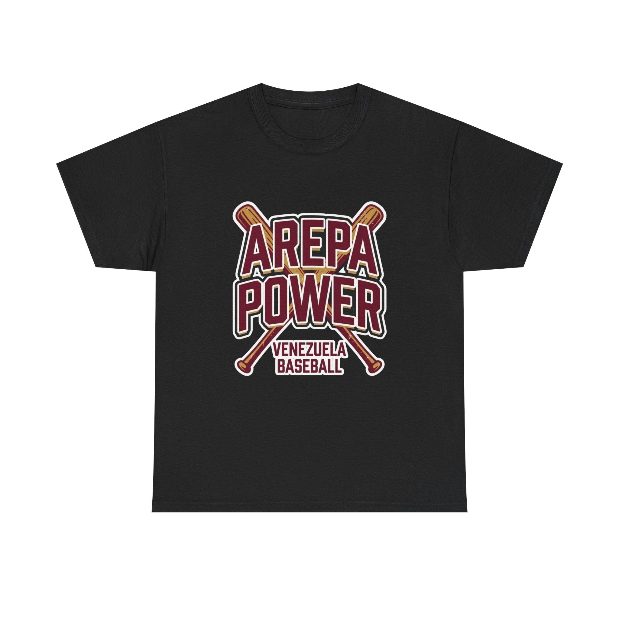 Arepa Power Baseball Tee — Venezuela Baseball Fan Shirt